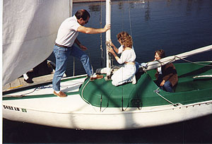 Preparing to Sail a Victory 21 at the Santa Barbara Sailing Center